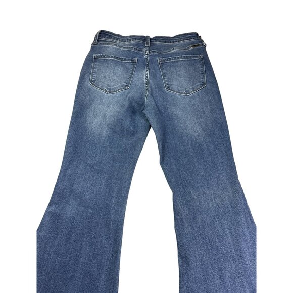 KanCan Braelynn Essentials High Rise Super Flare Jeans Size 7/27 Medium Wash - Picture 5 of 8
